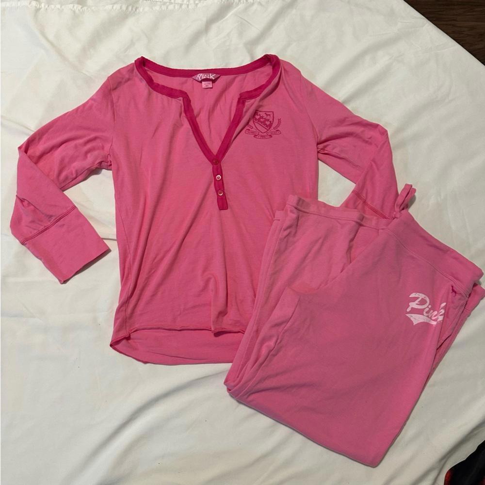 Y2K Vintage Pink Victoria’ Secret Pajama Set